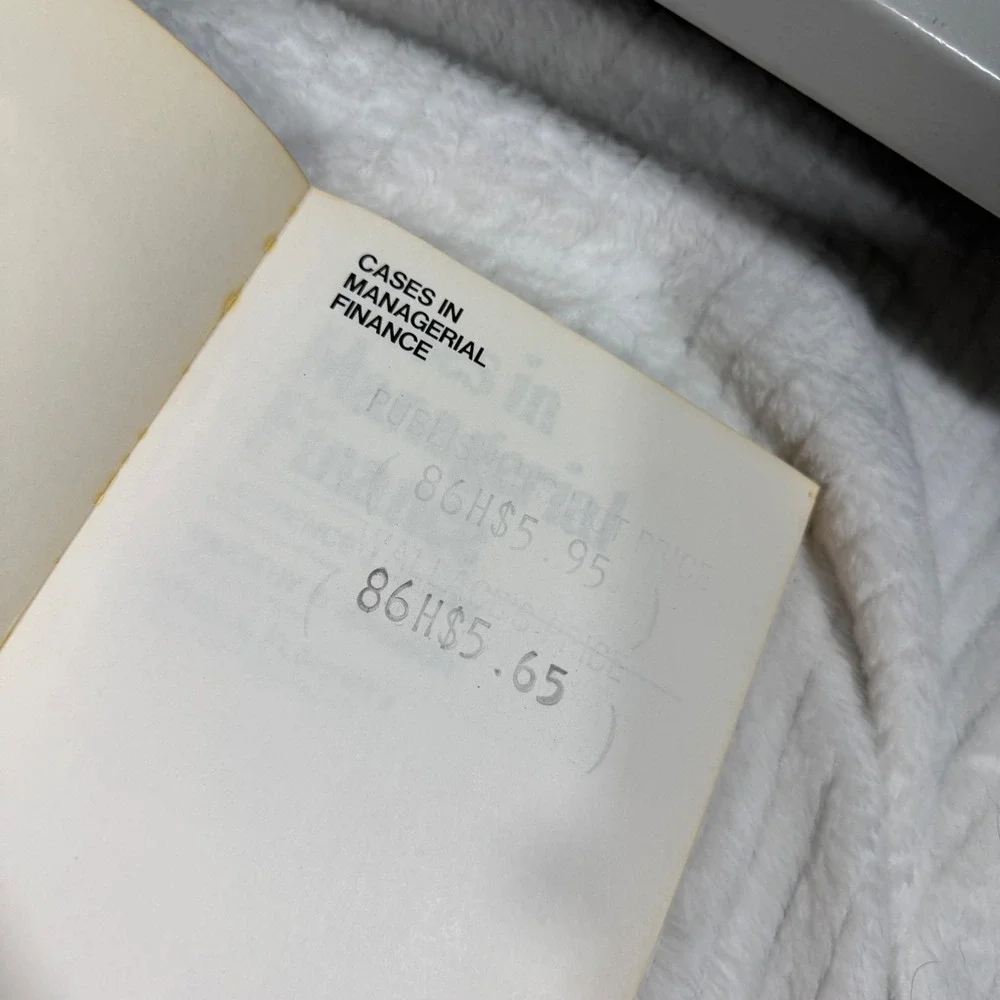 Cases in Managerial Finance Gitman Johnson Flaherty Vintage Paperback Textbook